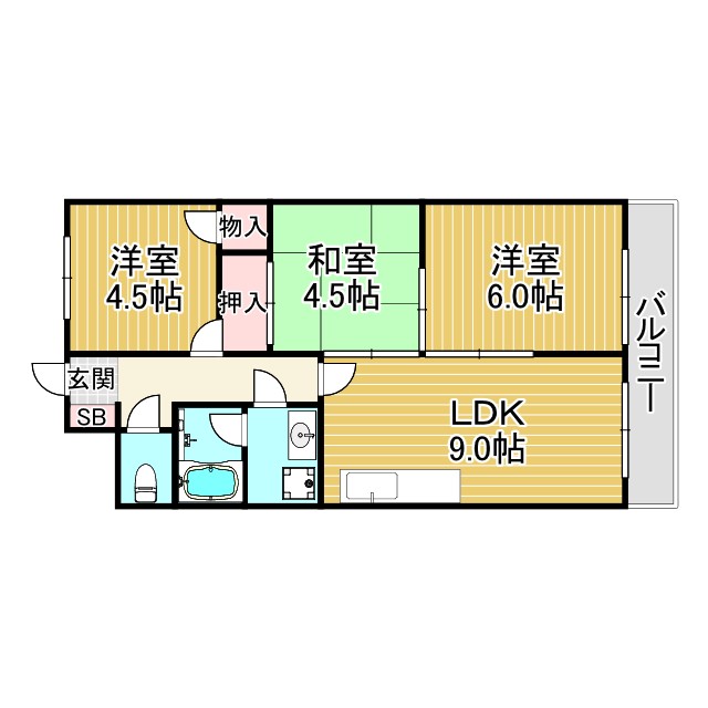 甲子園GHの間取り写真