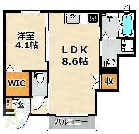 クレールの間取り写真