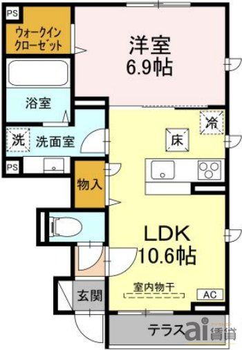 西武国分寺線 東村山駅 徒歩13分 2階建 築2年の間取り写真
