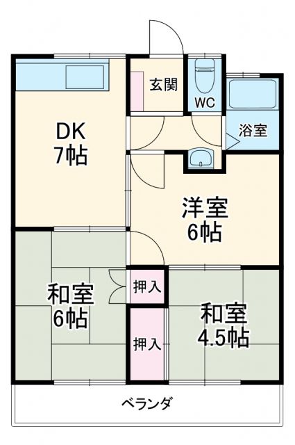 ビューラー郷西の間取り写真