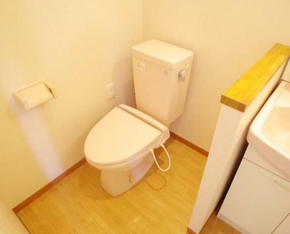 トイレ　カワイらしい色調のトイレです。
