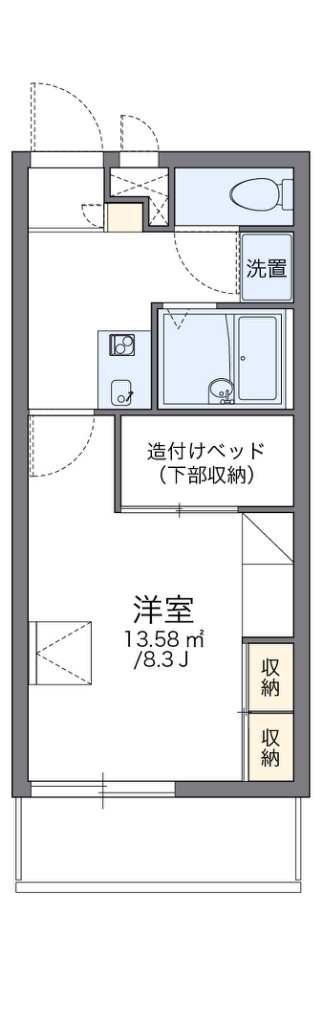 レオパレスドミール 今川の間取り写真