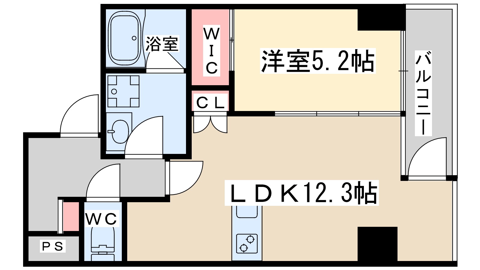 フォルトナート扇町の間取り写真