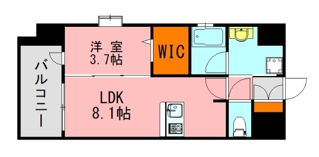 西鉄天神大牟田線 西鉄平尾駅 徒歩11分 13階建 築6年の間取り写真