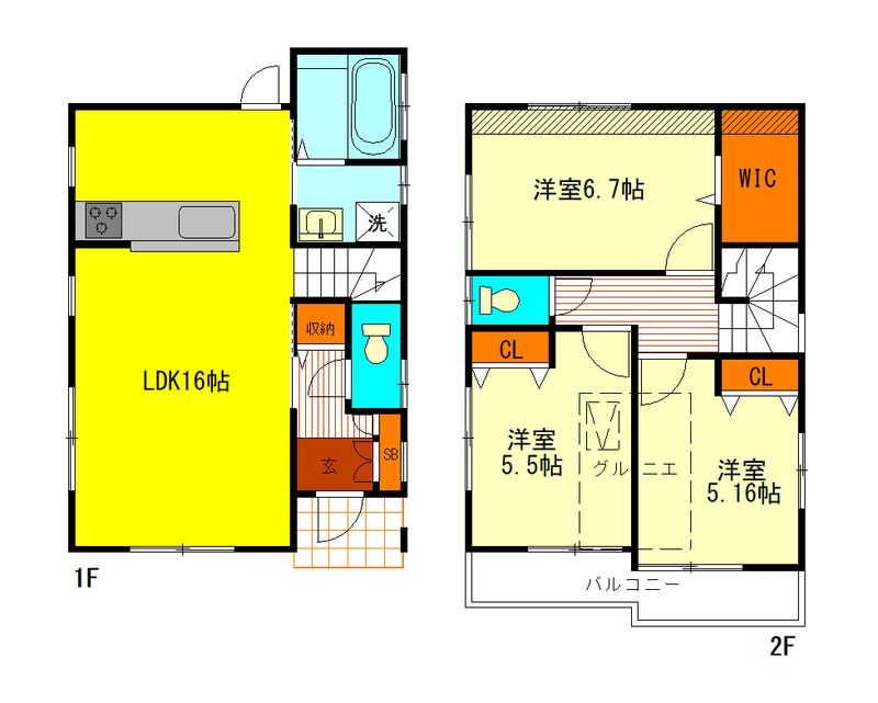 上水南町2丁目戸建の間取り写真