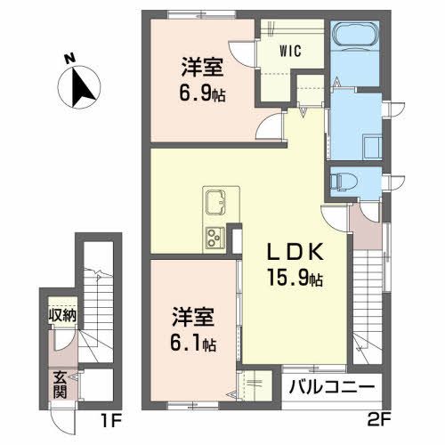 メゾンマストあら町の間取り写真
