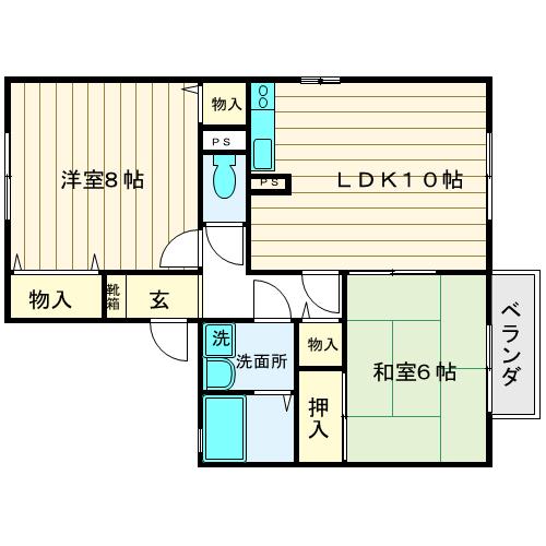 エスポワールKの間取り