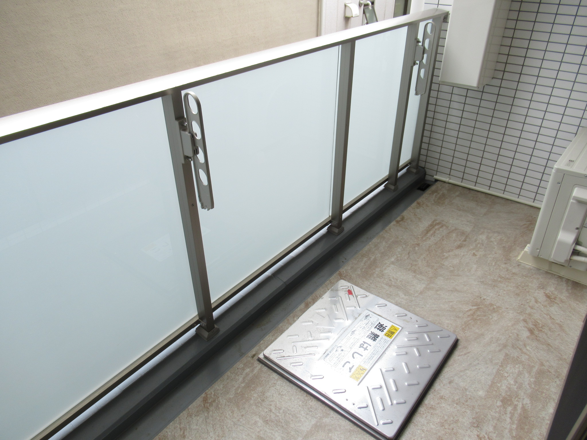 バルコニー　通りから見えない為プライバシーが保たれます。