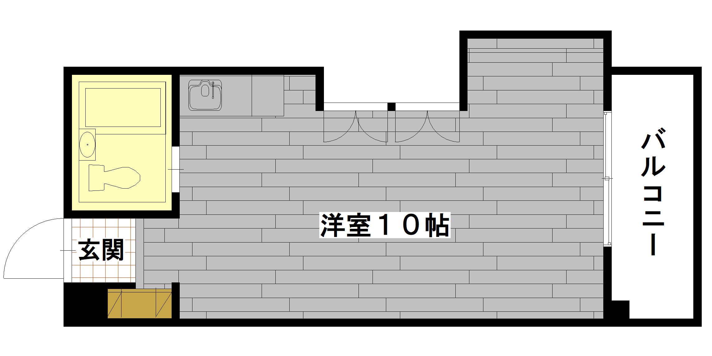 広島市西区小河内町のマンションの間取り