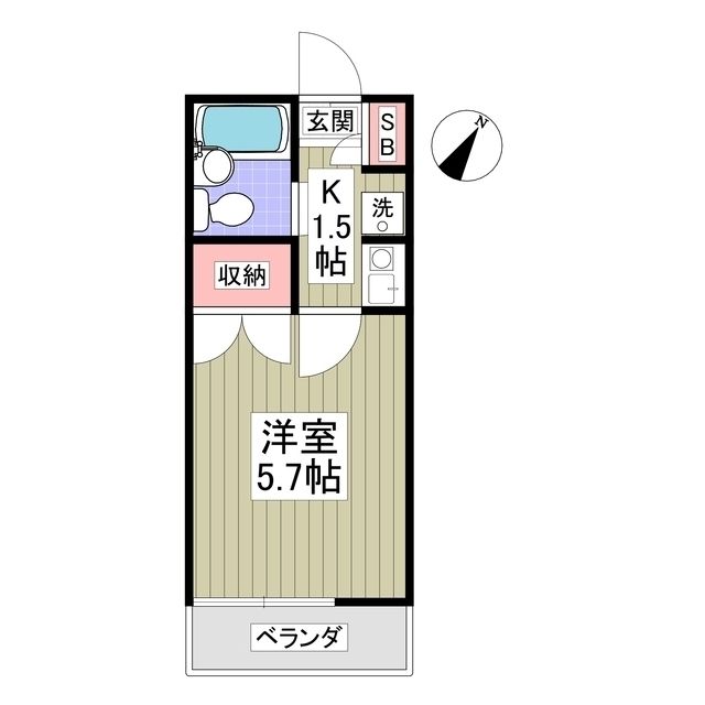埼玉県富士見市針ケ谷１（アパート）の賃貸物件の間取り