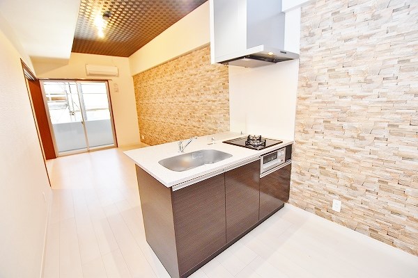 キッチン　★システムキッチン/２口コンロ★