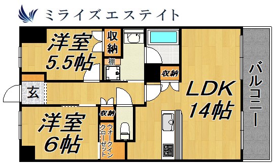 ラフィシア上前津の間取り