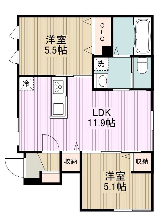 ベルツリーの間取り