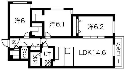 （仮称）厚別中央2条3丁目MSの間取り