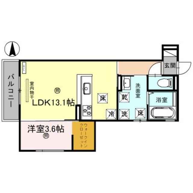 和歌山市今福のアパートの間取り