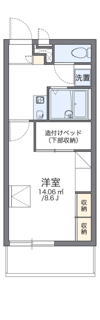 レオパレス朝日の間取り