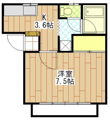 フッティックスの間取り