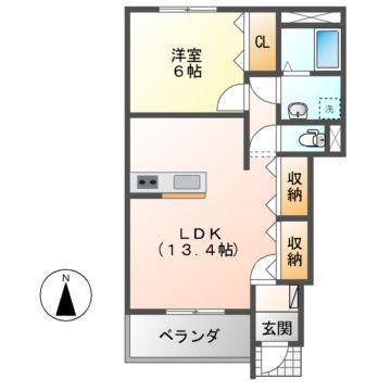 グリーンヒルズ西仙房の間取り