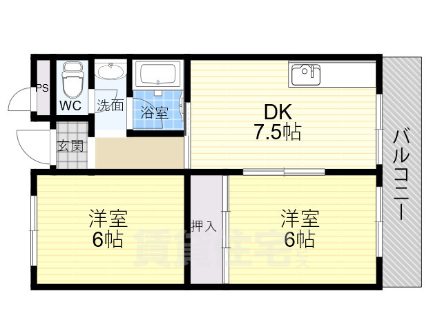 【メゾン南加賀屋の間取り】