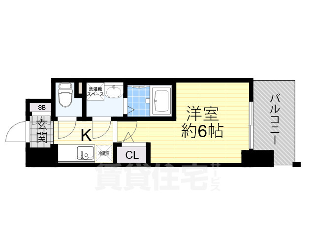 エスリードレジデンス梅田グランゲートの間取り