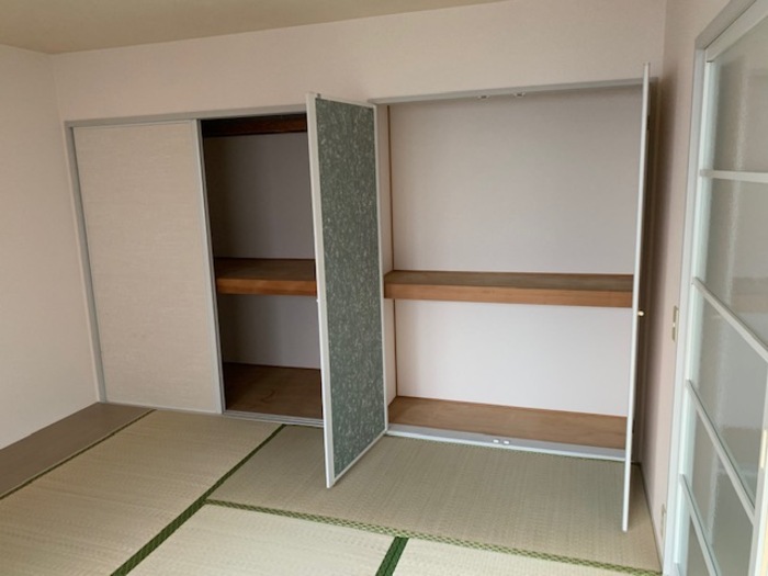 収納　たっぷりとした収納スペースです