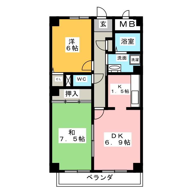 グレース堀田の間取り