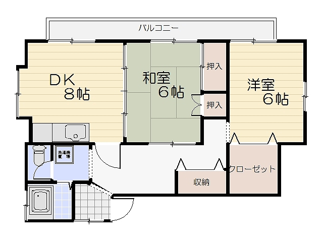 坪井アパートの間取り