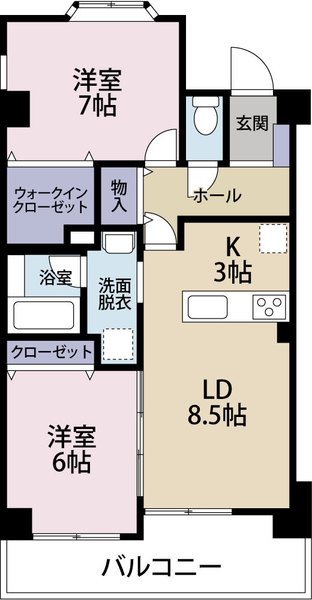 フジビューコーポの間取り