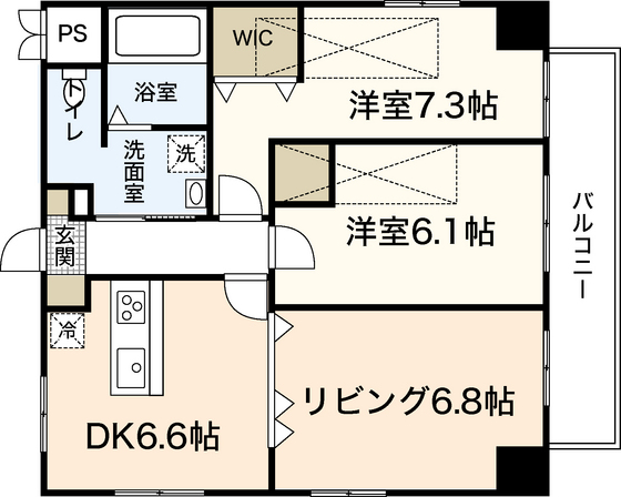 幟町シールドの間取り