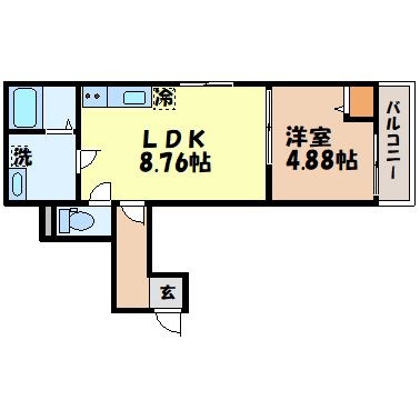 （仮）本尾町デザイナーズハウスの間取り