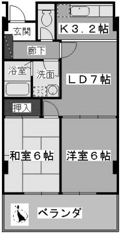 ボンハール・ローゼ・アライの間取り