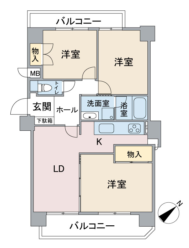 ライオンズマンション高針台の間取り