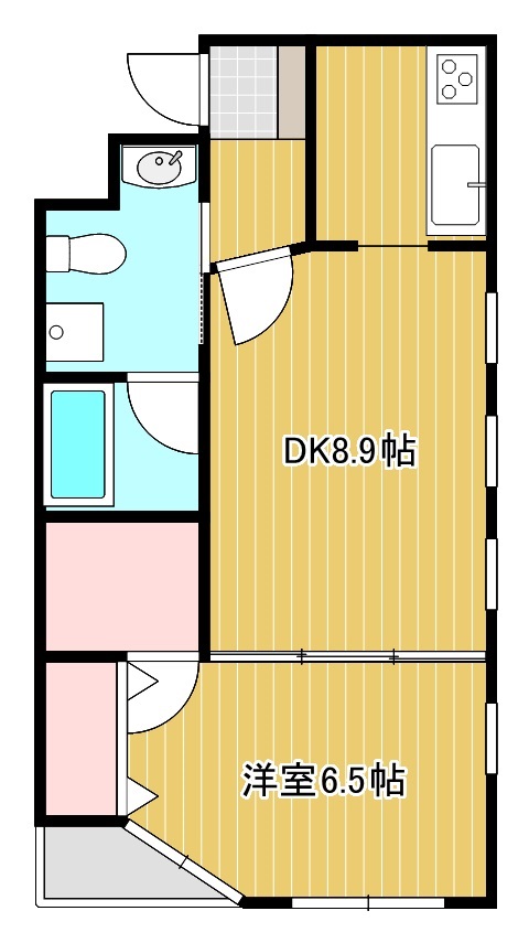 Sフラットの間取り