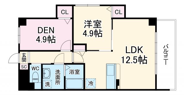 アルバス上新田の間取り