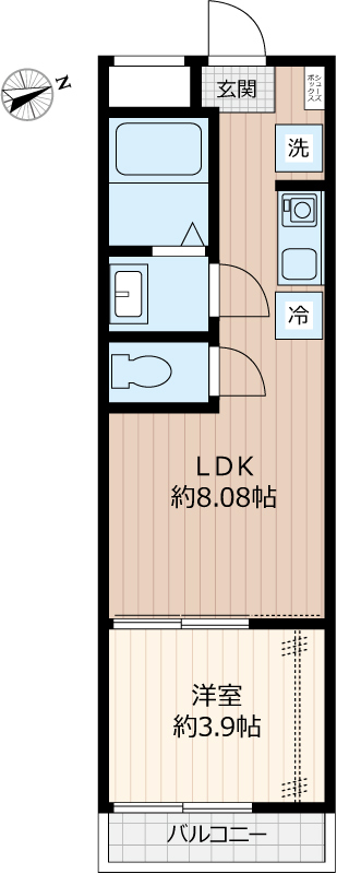 Erfolg鳩ヶ谷の間取り