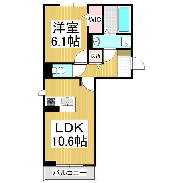 ＧＲＡＮＤ　Ｄ－ＲＯＯＭ渚の間取り