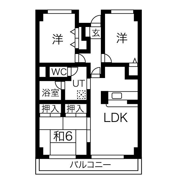 アーバンコートKの間取り