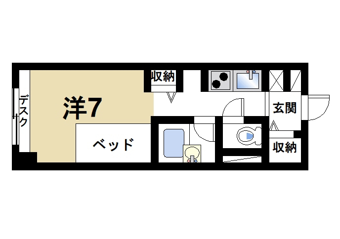 大和郡山市小泉町のマンションの間取り