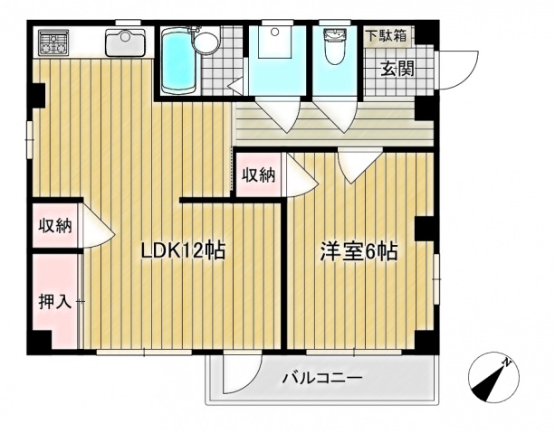 英マンションの間取り