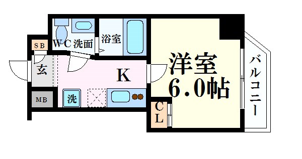 SERENiTE本町refletの間取り