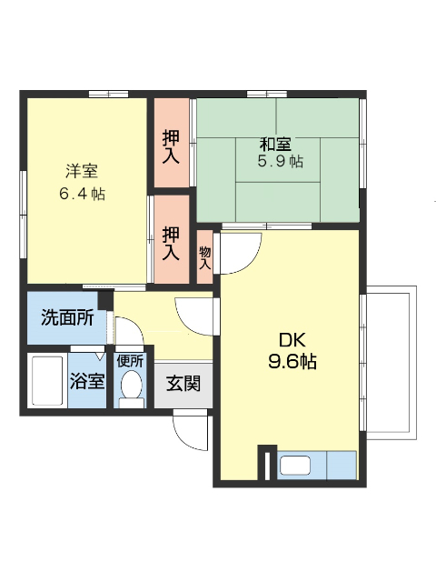 石津ハイツの間取り