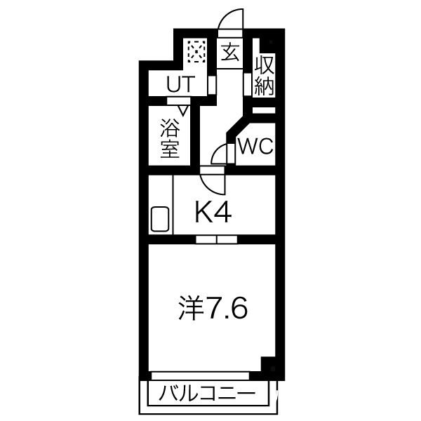 【名古屋市中村区烏森町のマンションの間取り】