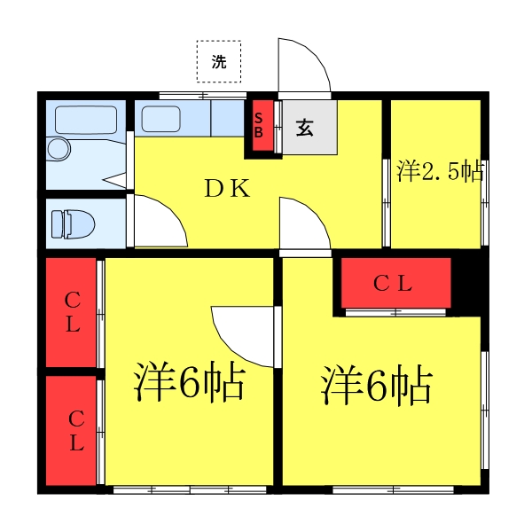 【こじろ荘の間取り】