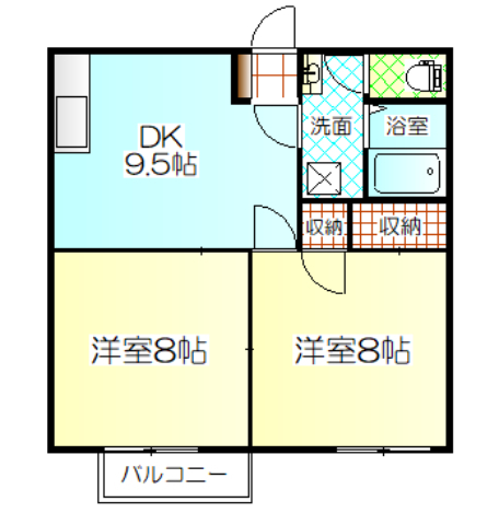 グリーンハウスの間取り