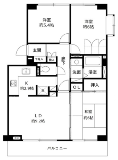 グロースメゾン海神A棟の間取り