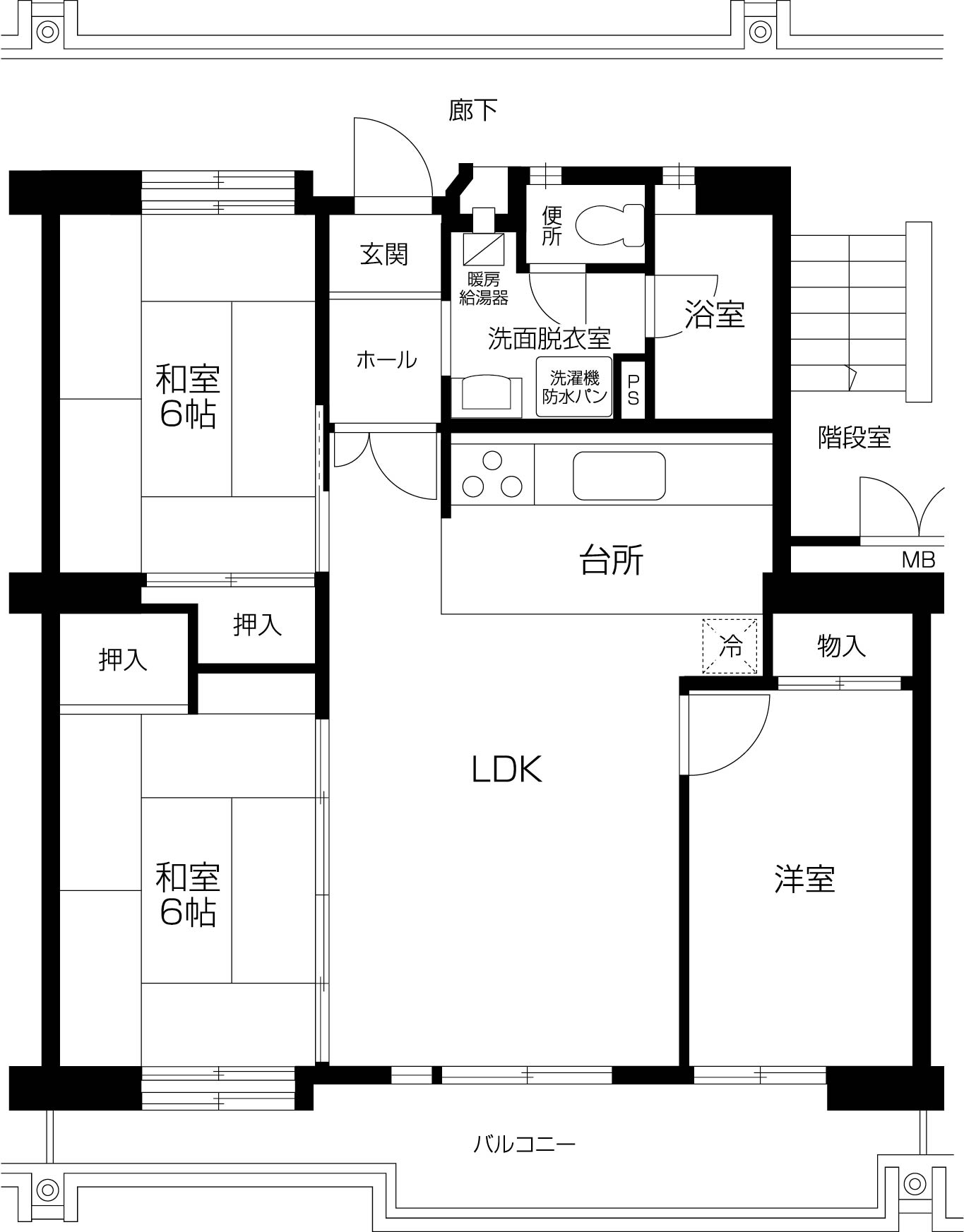 昭島つつじが丘ハイツの間取り