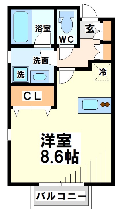 武蔵野市吉祥寺南町のアパートの間取り