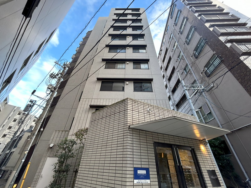 【渋谷区恵比寿のマンションの建物外観】