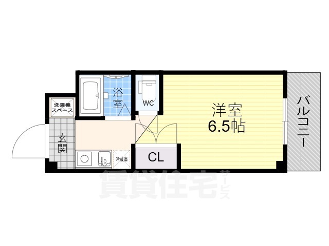 京都市伏見区深草川久保町のマンションの間取り