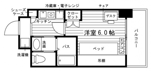 学生会館 エル・セレーノ福岡伊都[食事付き]の間取り